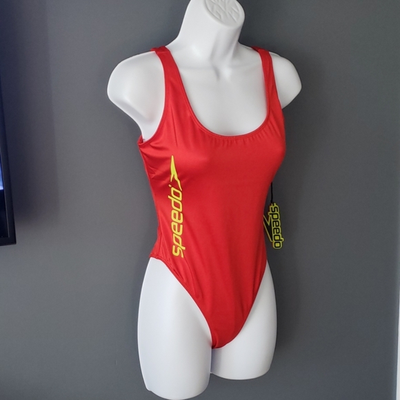 Forever 21 Red Speedo Swimsuit - Picture 2 of 8